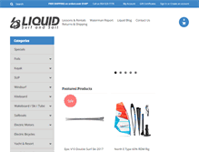 Tablet Screenshot of liquidsurfandsail.com